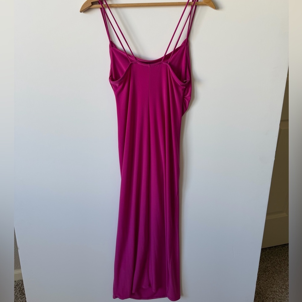 Zara Fuchsia Bodycon Midi Dress - Picture 4 of 9